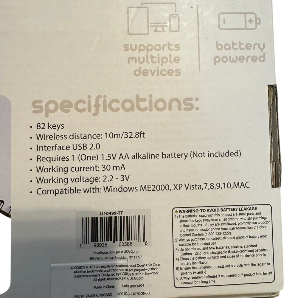 Ijoy wireless keyboard